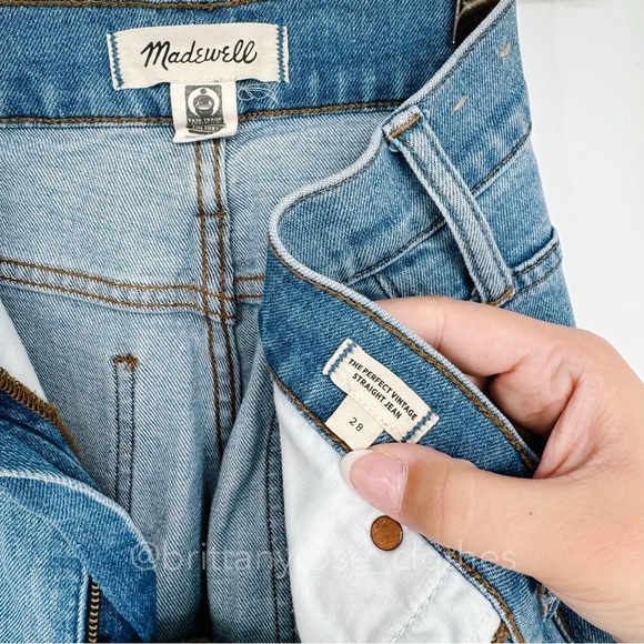 MADEWELL The Perfect Vintage Straight Jean: BCRF Selvedge Edition Mandell NG453 - Picture 3 of 8
